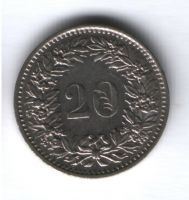 20 раппенов 1979 г. Швейцария