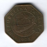 25 центов 1975 г. Мальта