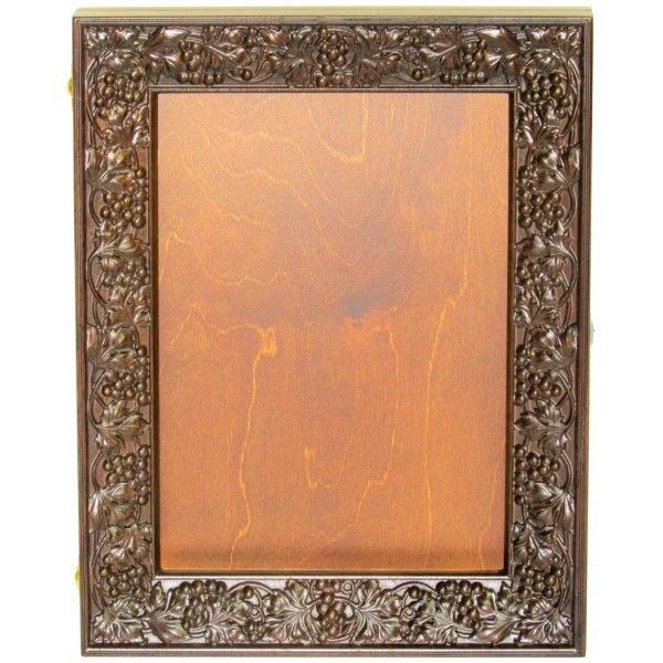 Киот из натурального мореного дуба для иконы размером 21*29 см (размер киота 370*290*50)