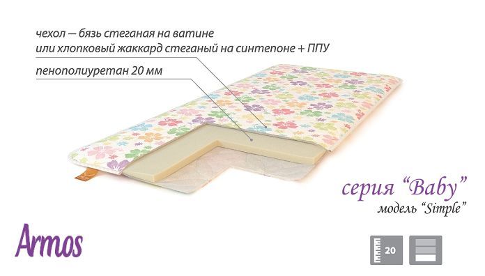 Armosblok Baby SIMPLE матрас детский ортопедический