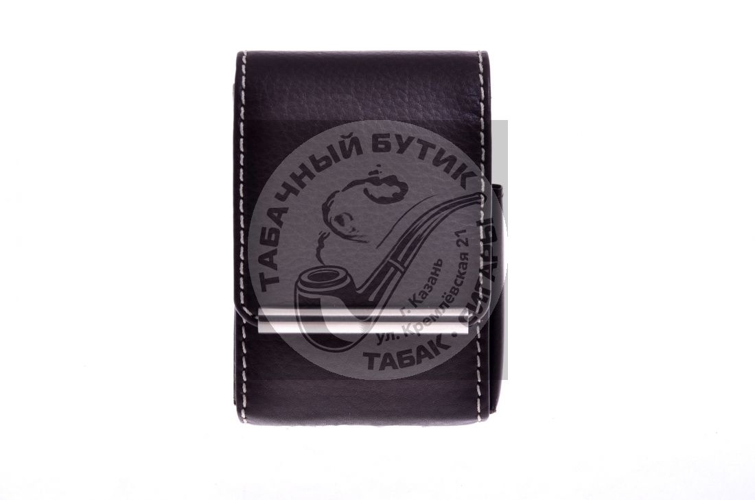 Сигаретница 85 и 100 мм, кожа, коричневая