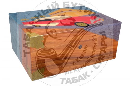 Хьюмидор Gentili на 80 сигар (инкрустация «Куба»)