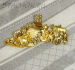 Брошь "Ноев ковчег" под золото