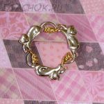 Брошь "Кошки-мышки" под серебро, золото