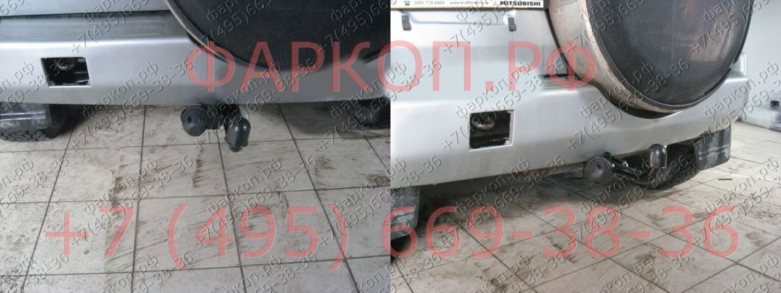 Фаркоп BOSAL-ORIS Mitsubishi Pajero Pinin 1999-2005 без выреза в бампере. Тип шара: A. Нагрузки: 1500/100 кг - 4124-A Bosal