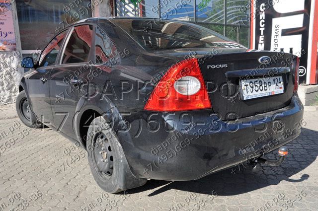Фаркоп BOSAL-ORIS Ford Focus II седан 2005/2-2011 без выреза в бампере. Тип шара: A. Нагрузки: 1000/75 кг - 3948-A Bosal