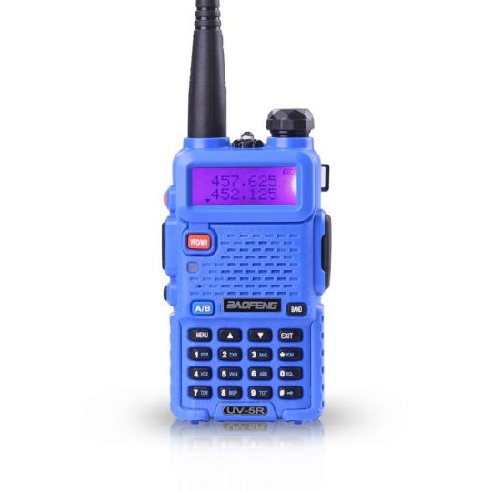 Рация Baofeng UV-5R синяя с гарнитурой (2 режима мощности)