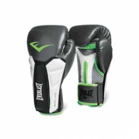 Перчатки боксёрские профессиональные тренировочные Everlast  Prime сер/зел 1200001