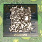 Брошь "Толстячки на пляже" под олово