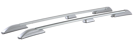 Рейлинги на Toyota LC Prado 150, серебристые