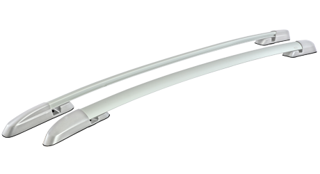 Рейлинги на Toyota Rav 4 (IV), серебристый пластик