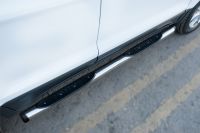 Пороги труба d76 с накладками (вариант 2) Citroen C-Crosser 2007-2013