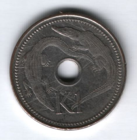 1 кина 2002 г. Папуа-Новая Гвинея