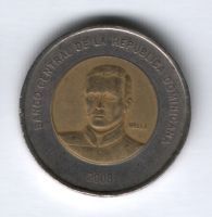 10 песо 2008 г. Доминиканская Республика
