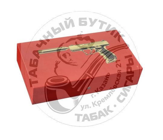 Хьюмидор Elie Bleu Gun на 110 сигар Red Gum bi-metal