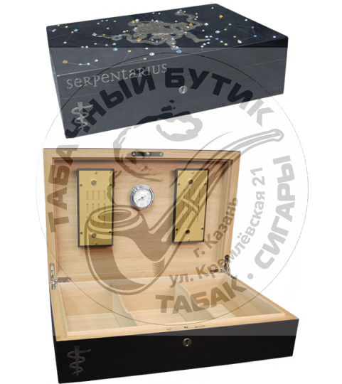 Хьюмидор Elie Bleu Zodiac на 110 сигар Serpentarius Black Sycamore