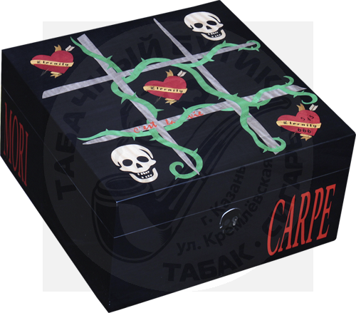 Хьюмидор Elie Bleu Ванитас 75 сигар Tic Tac Toe Black