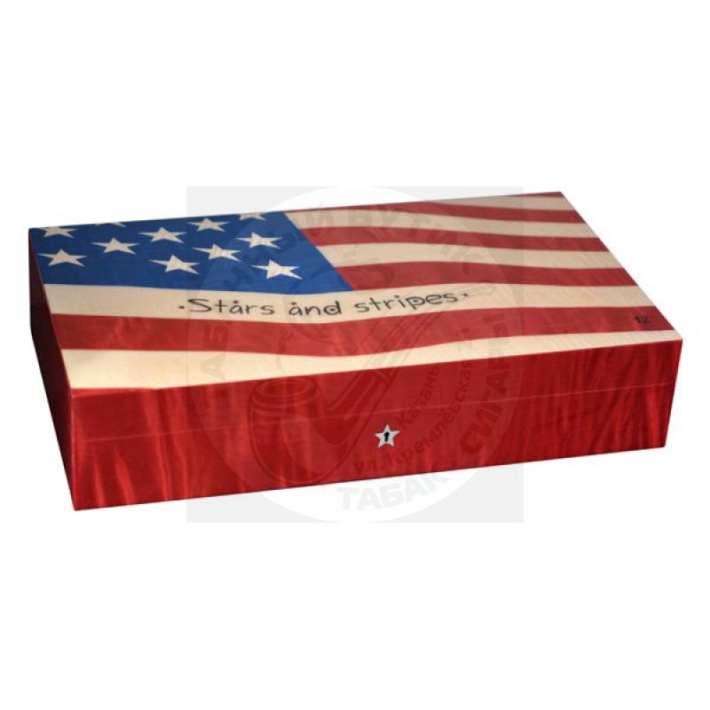 Хьюмидор Elie Bleu Флаг на 110 сигар звёзды и полосы USA № 47