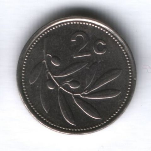 2 цента 1998 г. Мальта
