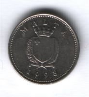 2 цента 1998 г. Мальта