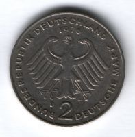 2 марки 1976 г. D ФРГ, Теодор Хойс
