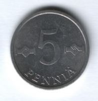 5 пенни 1984 г. Финляндия