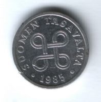 5 пенни 1985 г. Финляндия