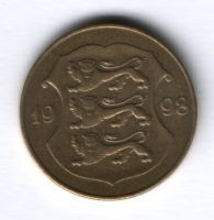 1 крона 1998 г. Эстония