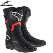 Мотоботы Alpinestars SMX-6 V2 Drystar Moto, Черно-красные