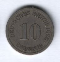 10 пфеннигов 1888 г. J Германия