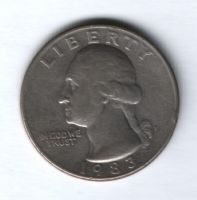 1/4 доллара 1984 г. США