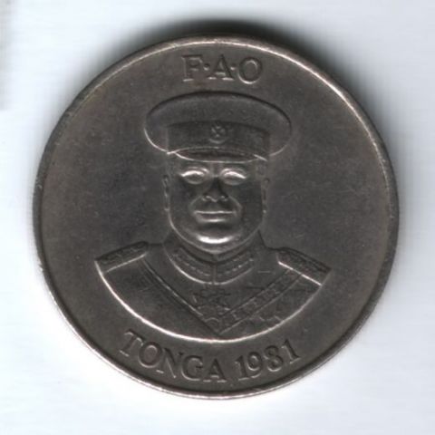 20 сенити 1981 г. Тонга