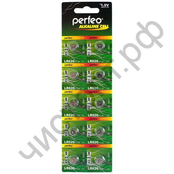 Perfeo G04 LR626/10BL Alkaline Cell 377A