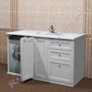 Тумба под стиральную машину "Руссильон PROVENCE-150 белый"