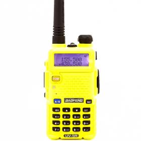 Рация Baofeng UV-5R желтая с гарнитурой (2 режима мощности)