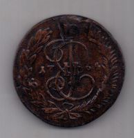 5 копеек  1764 г. ММ перечекан