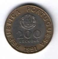 200 эскудо 1991 г. Португалия
