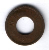 1 пайс 1945 г. Индия