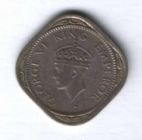 1/2 анны 1947 г. Индия