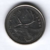 25 центов 2004 г. Канада