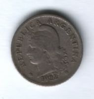 5 сентаво 1922 г. Аргентина