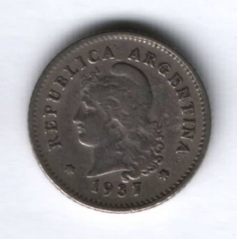 10 сентаво 1937 г. Аргентина