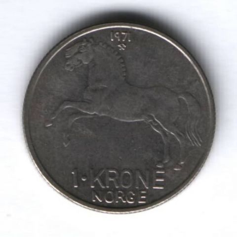 1 крона 1971 г. Норвегия XF