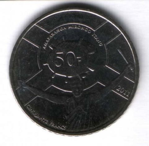 50 франков 2011 г. Бурунди