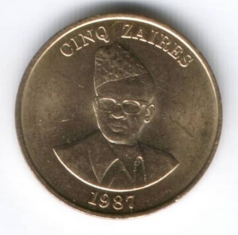 5 заиров 1987 г. Заир