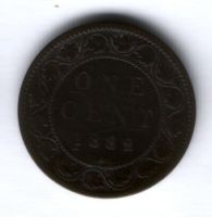 1 цент 1882 г. Канада