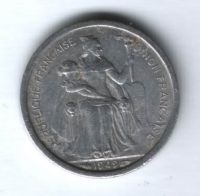 1 франк 1949 г. Новая Каледония