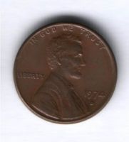 1 цент 1974 г. D США