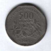 500 франков 1985 г. Центральные Африканские Штаты