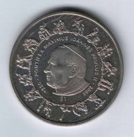 1 доллар 2005 г. Сьерра-Леоне, Папа Римский Иоанн Павел II